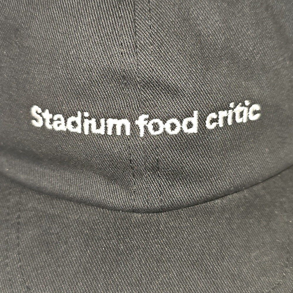 T-Mobile Tuesday “Stadium food critic” Black Baseball Cap Hat 100% Cotton NWOT